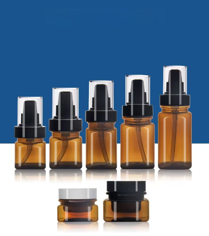 low profile amber plastic jars low profile amber plastic jars