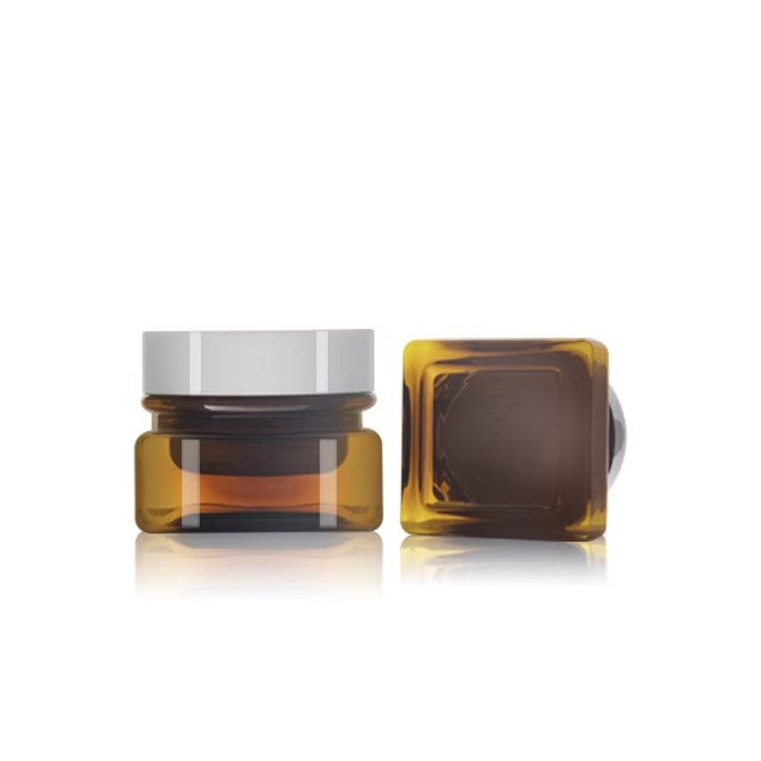 amber cosmetic jars amber cosmetic jars